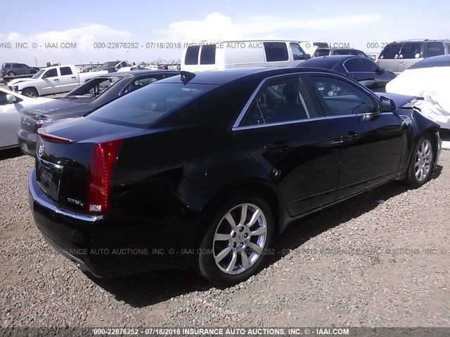 1G6DT57V090165649 - 2009 CADILLAC CTS HI FEATURE V6 BLACK photo 4