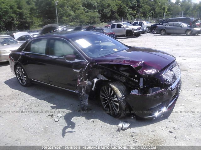 1LN6L9NP2H5629622 - 2017 LINCOLN CONTINENTAL RESERVE MAROON photo 1