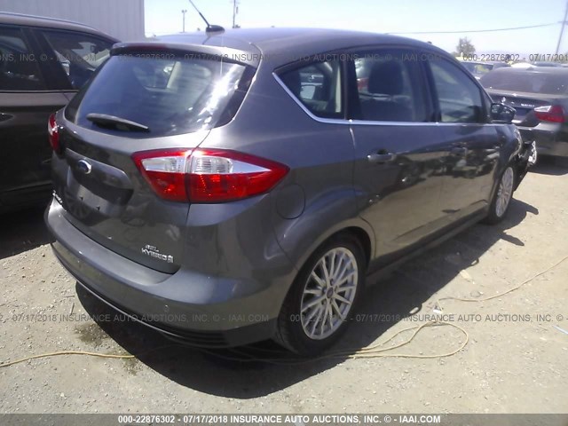 1FADP5BU4EL500748 - 2014 FORD C-MAX SEL GRAY photo 4