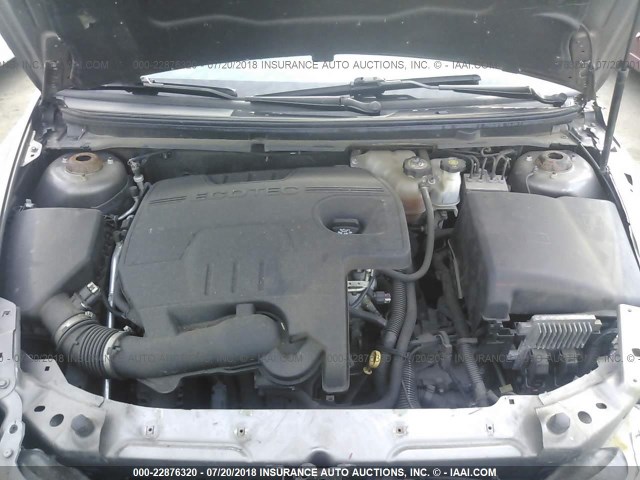 1G1ZC5E03CF301666 - 2012 CHEVROLET MALIBU 1LT Pewter photo 10