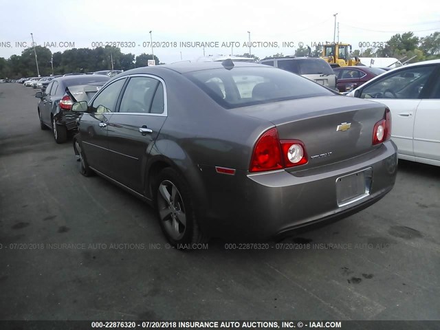 1G1ZC5E03CF301666 - 2012 CHEVROLET MALIBU 1LT Pewter photo 3