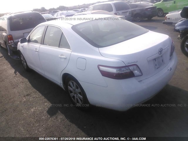 4T1BB46KX7U003280 - 2007 TOYOTA CAMRY NEW GENERAT HYBRID WHITE photo 3