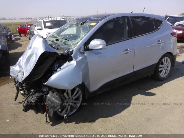 KM8JU3AC8BU208377 - 2011 HYUNDAI TUCSON GLS/LIMITED 浅蓝色 照片 2