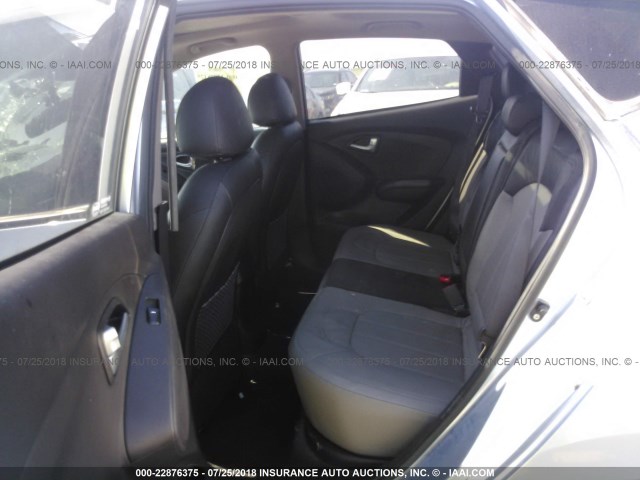 KM8JU3AC8BU208377 - 2011 HYUNDAI TUCSON GLS/LIMITED 浅蓝色 照片 8