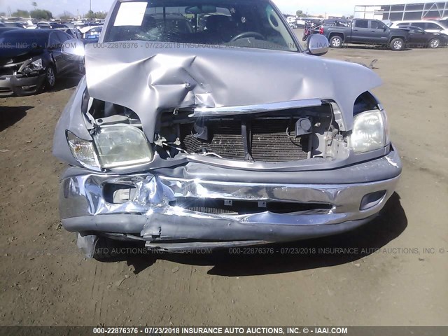 5TBRN34161S167001 - 2001 TOYOTA TUNDRA ACCESS CAB SR5 GRAY photo 6