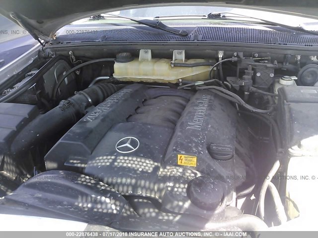 4JGAB72E2YA220984 - 2000 MERCEDES-BENZ ML 430 银色 照片 10