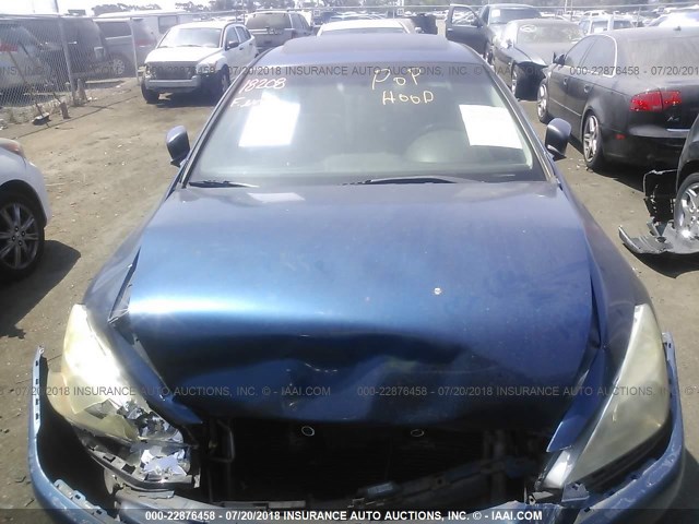 1HGCM82683A014200 - 2003 HONDA ACCORD EX BLUE photo 10