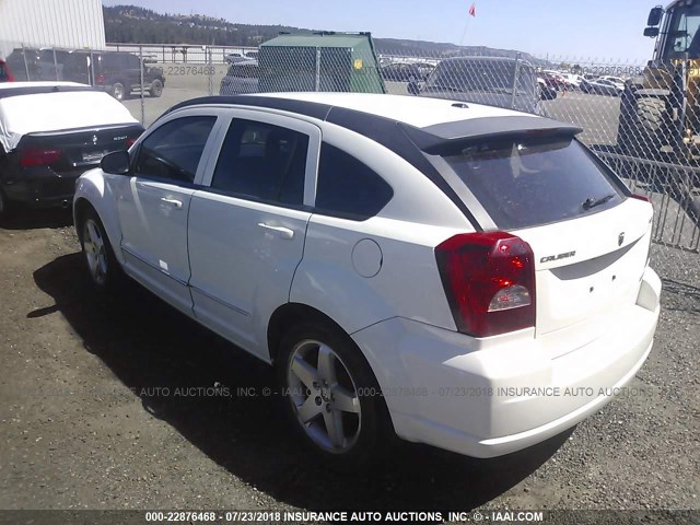 1B3HE78K18D630814 - 2008 DODGE CALIBER R/T WHITE photo 3