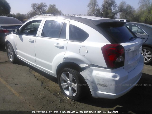 1B3CB3HA3BD186314 - 2011 DODGE CALIBER MAINSTREET WHITE photo 3