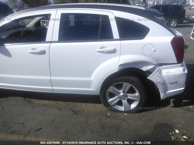 1B3CB3HA3BD186314 - 2011 DODGE CALIBER MAINSTREET WHITE photo 6