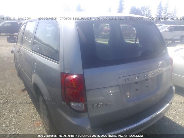 2C4RDGBGXER229703 - 2014 DODGE GRAND CARAVAN SE SILVER photo 3