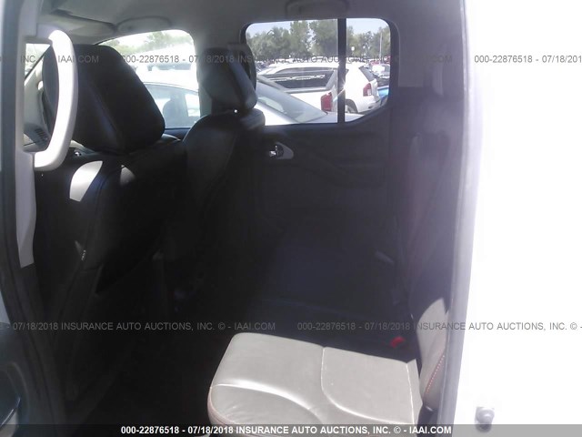 1N6AD0EV1AC424443 - 2010 NISSAN FRONTIER CREW CAB SE/LE/NISMO WHITE photo 8