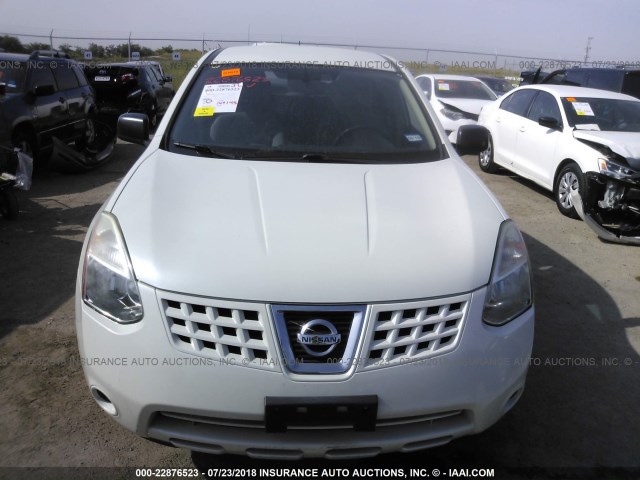 JN8AS58T59W061448 - 2009 NISSAN ROGUE S/SL WHITE photo 6