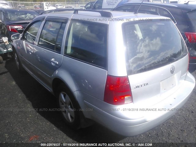 WVWSK61J73W224445 - 2003 VOLKSWAGEN JETTA GLS SILVER photo 3