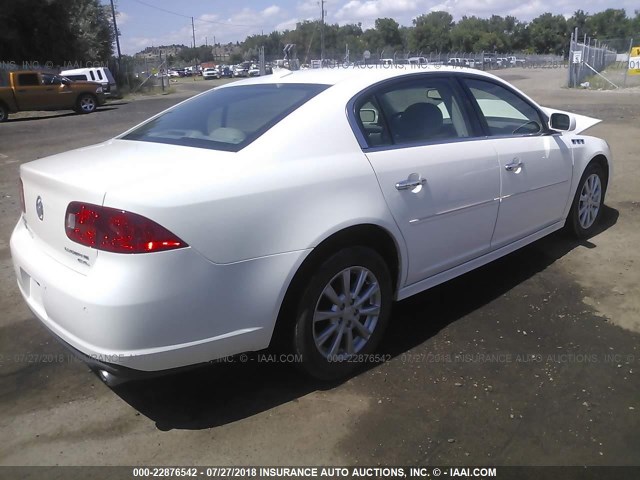 1G4HC5EM3BU142529 - 2011 BUICK LUCERNE CXL WHITE photo 4