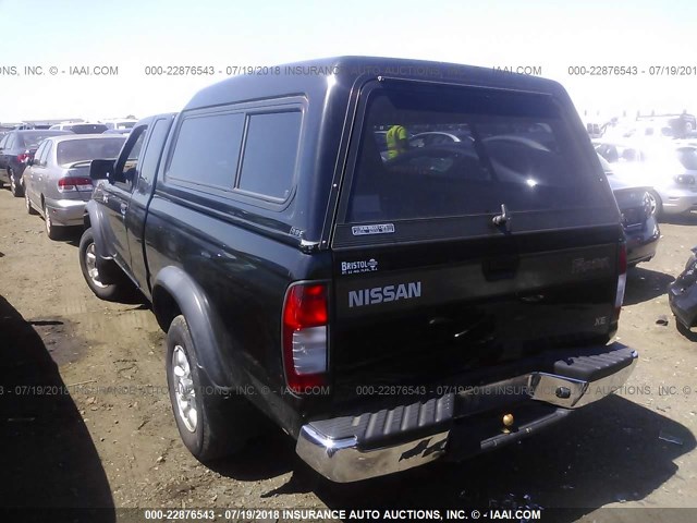 1N6DD26Y4WC386828 - 1998 NISSAN FRONTIER KING CAB XE/KING CAB SE BLACK photo 3