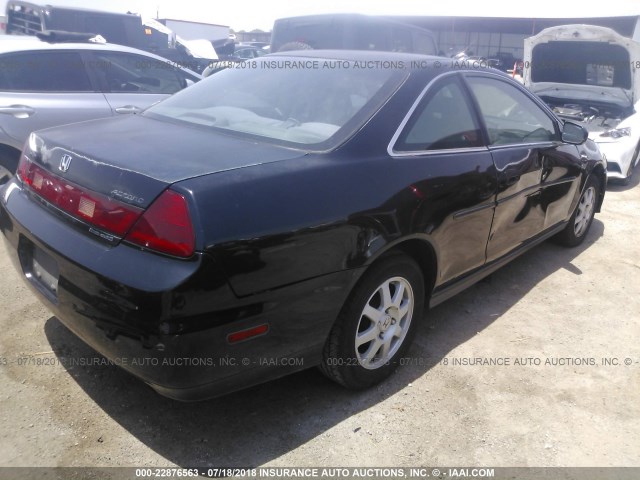 1HGCG32012A009702 - 2002 HONDA ACCORD SE BLACK photo 4