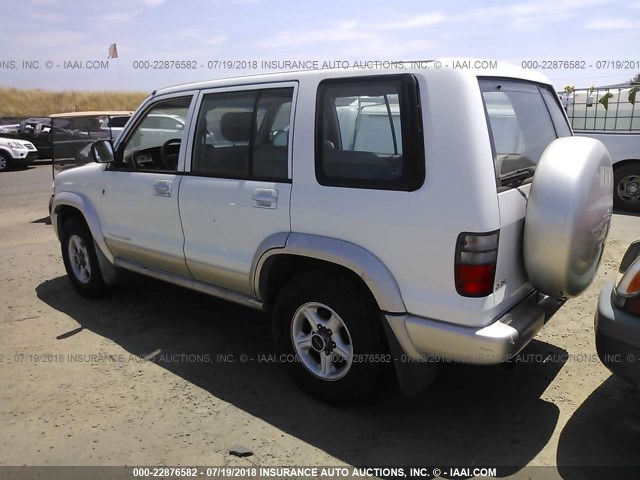 JACDJ58X7Y7J09361 - 2000 ISUZU TROOPER S/LS/LIMITED WHITE photo 3