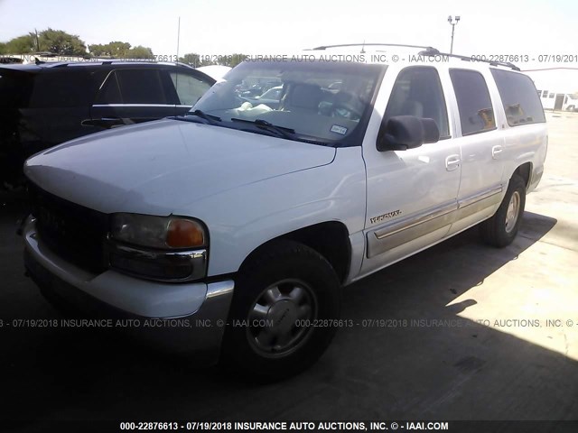 1GKFK16Z72J109296 - 2002 GMC YUKON XL K1500 WHITE photo 2