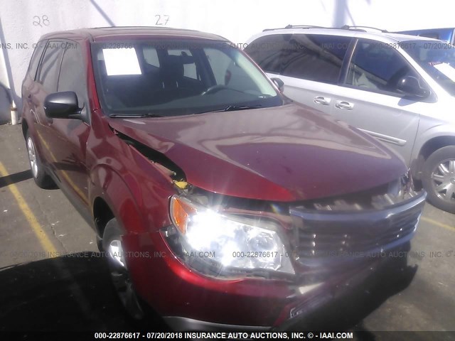 JF2SH61659H765776 - 2009 SUBARU FORESTER 2.5X RED photo 1