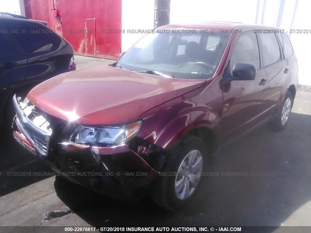 JF2SH61659H765776 - 2009 SUBARU FORESTER 2.5X RED photo 2