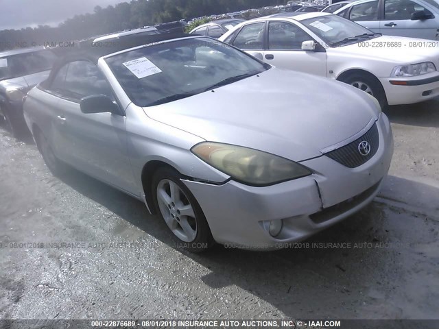 4T1FA38P84U033493 - 2004 TOYOTA CAMRY SOLARA SE/SLE ვერცხლისფერი ფოტო 1