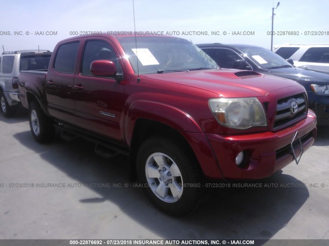3TMJU4GN5AM109019 - 2010 TOYOTA TACOMA DOUBLE CAB PRERUNNER RED photo 1