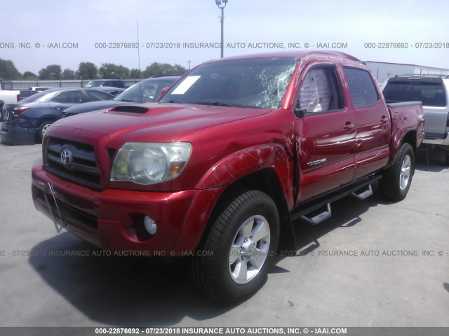 3TMJU4GN5AM109019 - 2010 TOYOTA TACOMA DOUBLE CAB PRERUNNER RED photo 2