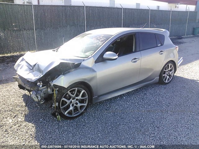 JM1BL1L39C1545723 - 2012 MAZDA SPEED 3 SILVER photo 2