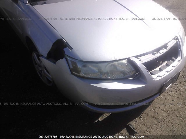 1G8AJ55F16Z101347 - 2006 SATURN ION LEVEL 2 SILVER photo 6