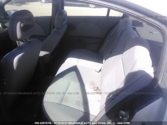 1G8AJ55F16Z101347 - 2006 SATURN ION LEVEL 2 SILVER photo 8