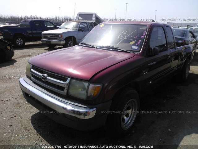 4TAVL52N9WZ014319 - 1998 TOYOTA TACOMA XTRACAB RED photo 2