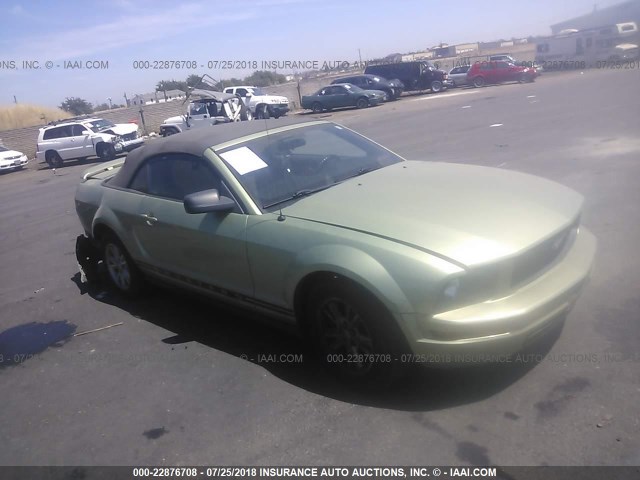 1ZVFT84N365127744 - 2006 FORD MUSTANG GREEN photo 1