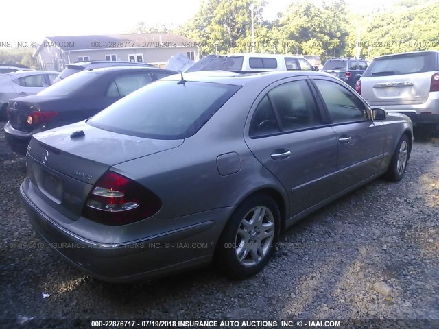 WDBUF87J46X180482 - 2006 MERCEDES-BENZ E 350 4MATIC GRAY photo 4