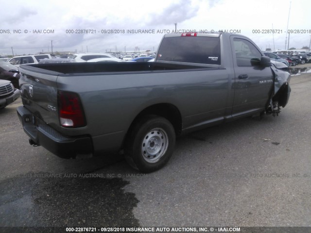 3C6JD7DT2CG231267 - 2012 DODGE RAM 1500 ST SILVER photo 4