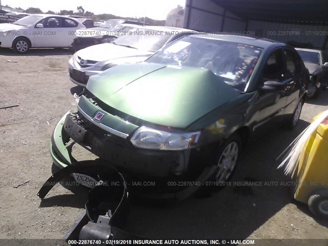 1G8AJ52F64Z138721 - 2004 SATURN ION LEVEL 2 GREEN photo 2