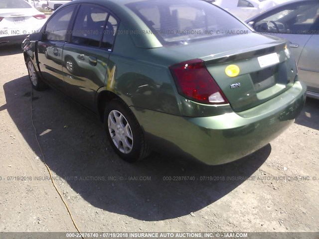 1G8AJ52F64Z138721 - 2004 SATURN ION LEVEL 2 GREEN photo 3