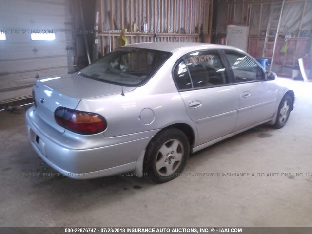 1G1NE52J22M705154 - 2002 CHEVROLET MALIBU LS ვერცხლისფერი ფოტო 4