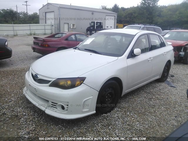 JF1GE61609H518443 - 2009 SUBARU IMPREZA 2.5I WHITE photo 2