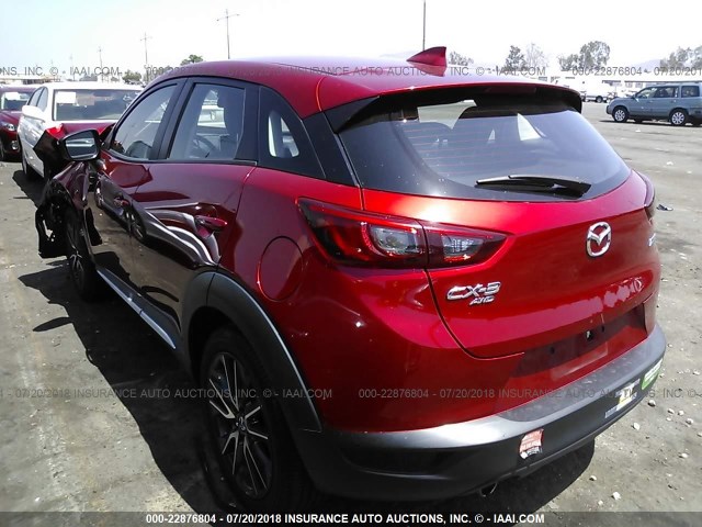 JM1DKBD74G0110008 - 2016 MAZDA CX-3 GRAND TOURING RED photo 3