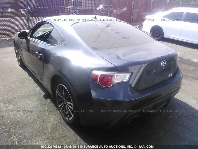 JF1ZNAA14D2707026 - 2013 TOYOTA SCION FR-S GRAY photo 3