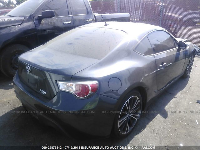 JF1ZNAA14D2707026 - 2013 TOYOTA SCION FR-S GRAY photo 4