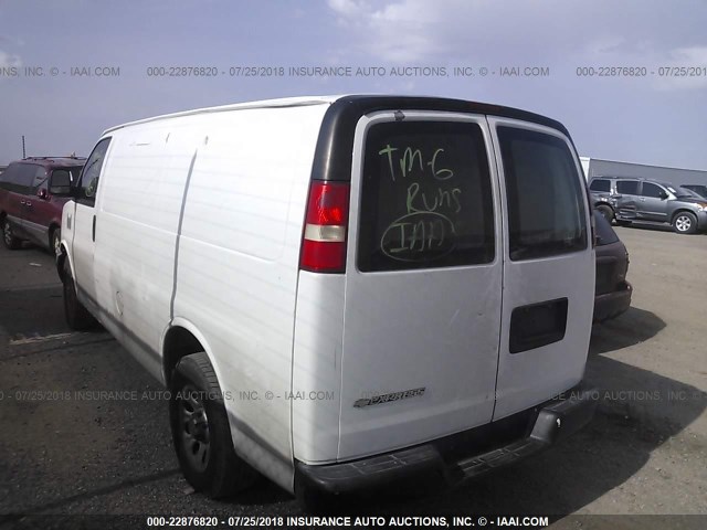 1GCUGADX0A1113257 - 2010 CHEVROLET EXPRESS G1500  WHITE photo 3