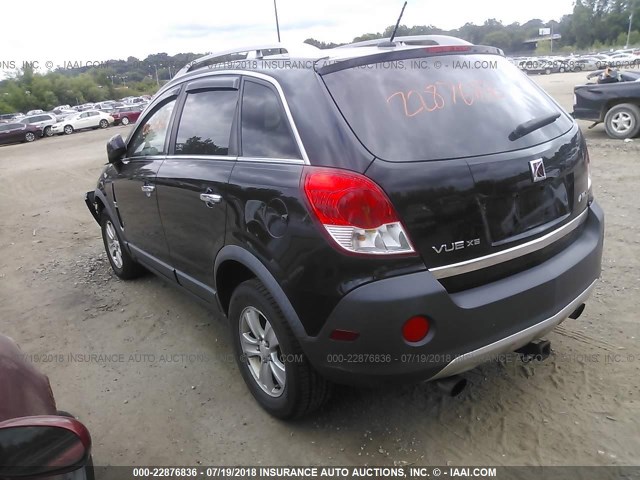 3GSDL43NX8S658294 - 2008 SATURN VUE XE BLACK photo 3