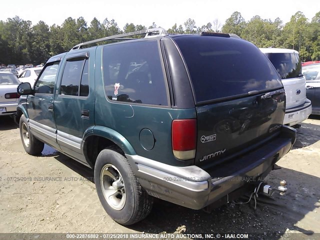 1GKCS13WXV2532580 - 1997 GMC JIMMY GREEN photo 3