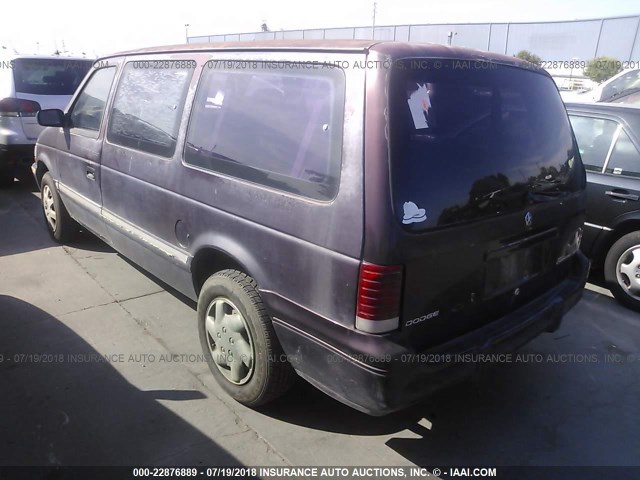 1P4GH4439PX660506 - 1993 PLYMOUTH GRAND VOYAGER  RED photo 3