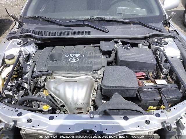 4T1BF3EK5AU017756 - 2010 TOYOTA CAMRY SE/LE/XLE ვერცხლისფერი ფოტო 10