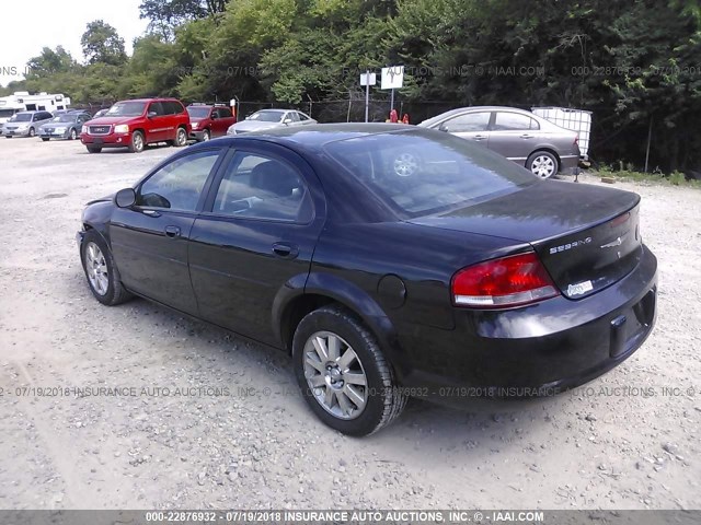 1C3AL56RX5N703327 - 2005 CHRYSLER SEBRING TOURING BLACK photo 3