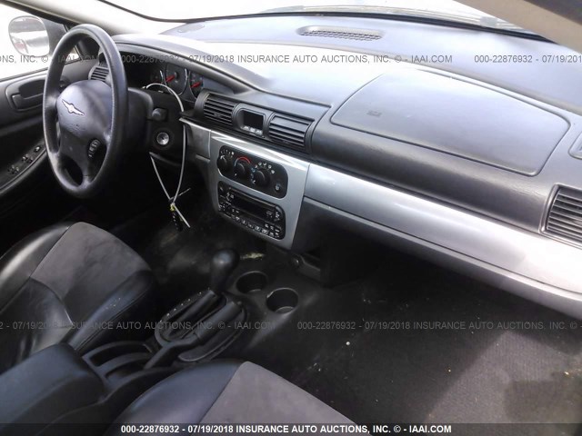 1C3AL56RX5N703327 - 2005 CHRYSLER SEBRING TOURING BLACK photo 5