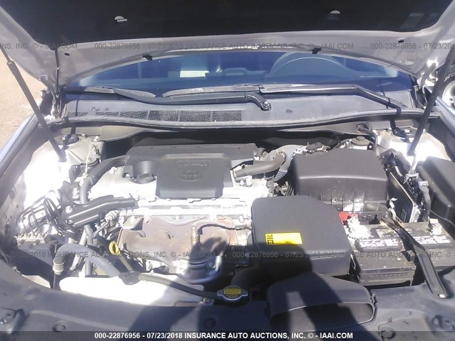 4T1BF1FK9DU283420 - 2013 TOYOTA CAMRY L/SE/LE/XLE 银色 照片 10